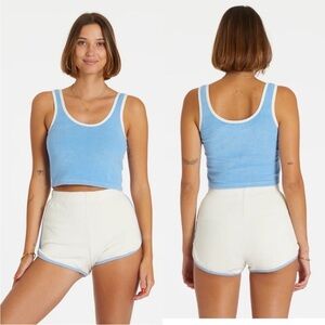NWT Hammies Terry Cloth Dolphin Short / Blue Poppy | Cream SIZE 24 XS